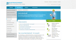 Desktop Screenshot of elektrofachkraft.info